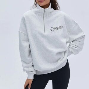 Women's Gray Crew Neck Sweater